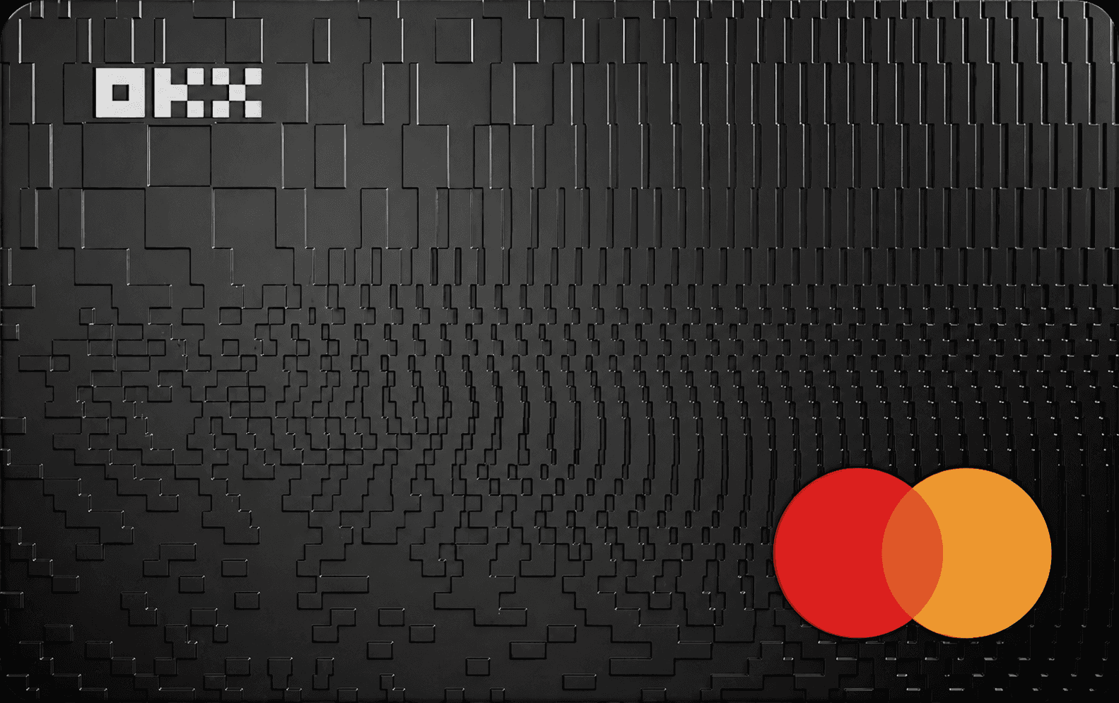 Black OKX Mastercard virtual card front